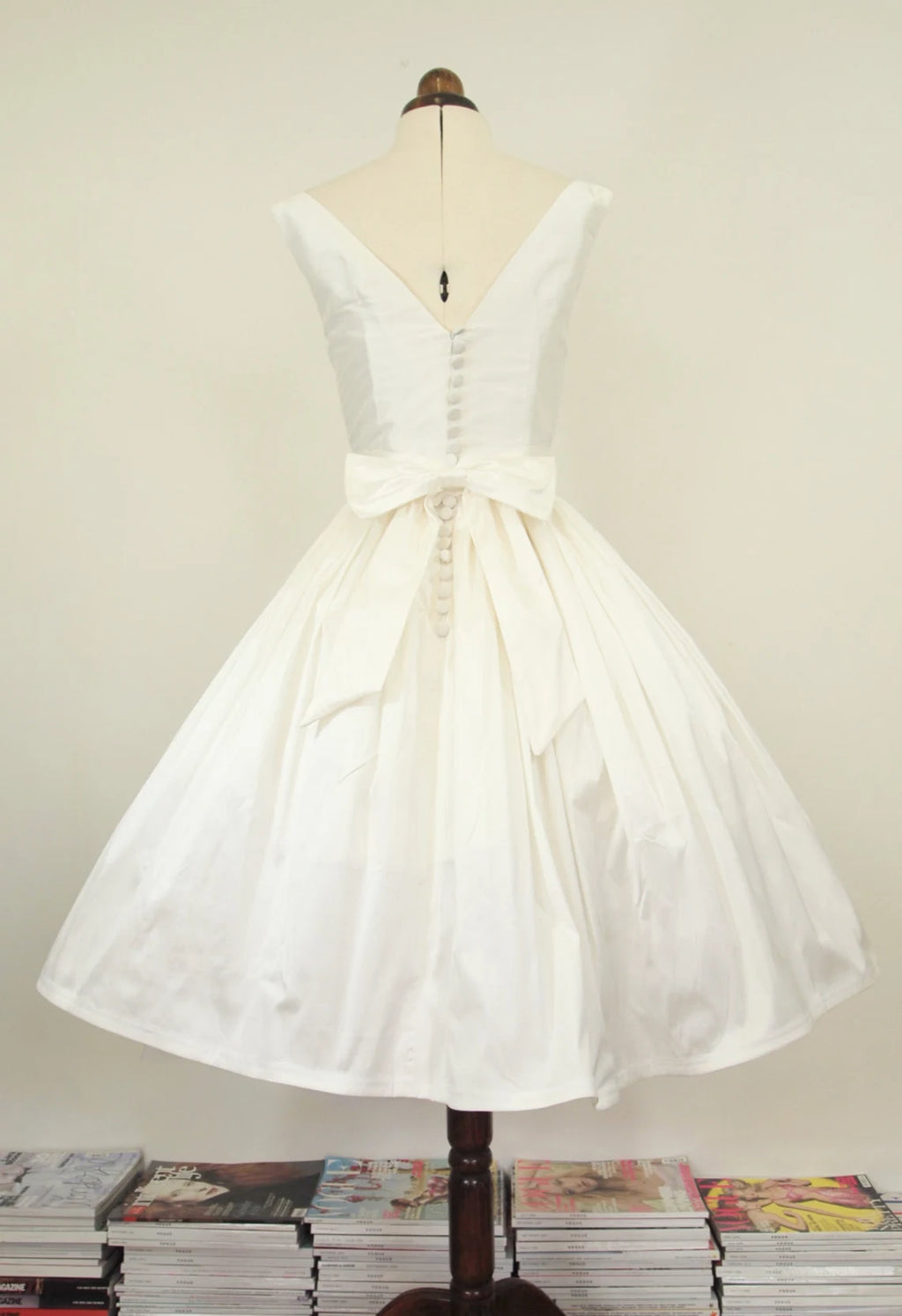 Meg - Silk Midi Length Bespoke Wedding Dress.