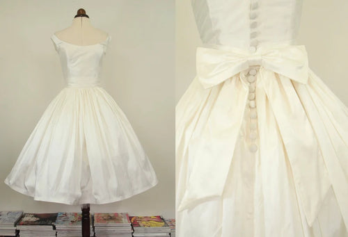 Meg - Silk Midi Length Bespoke Wedding Dress.