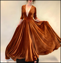 alexandra king amber velvet gown dress full skirt