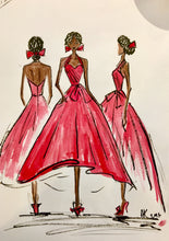 Crimson - Red Velvet Ballgown Dress
