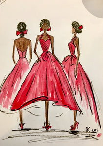 Crimson - Red Velvet Ballgown Dress