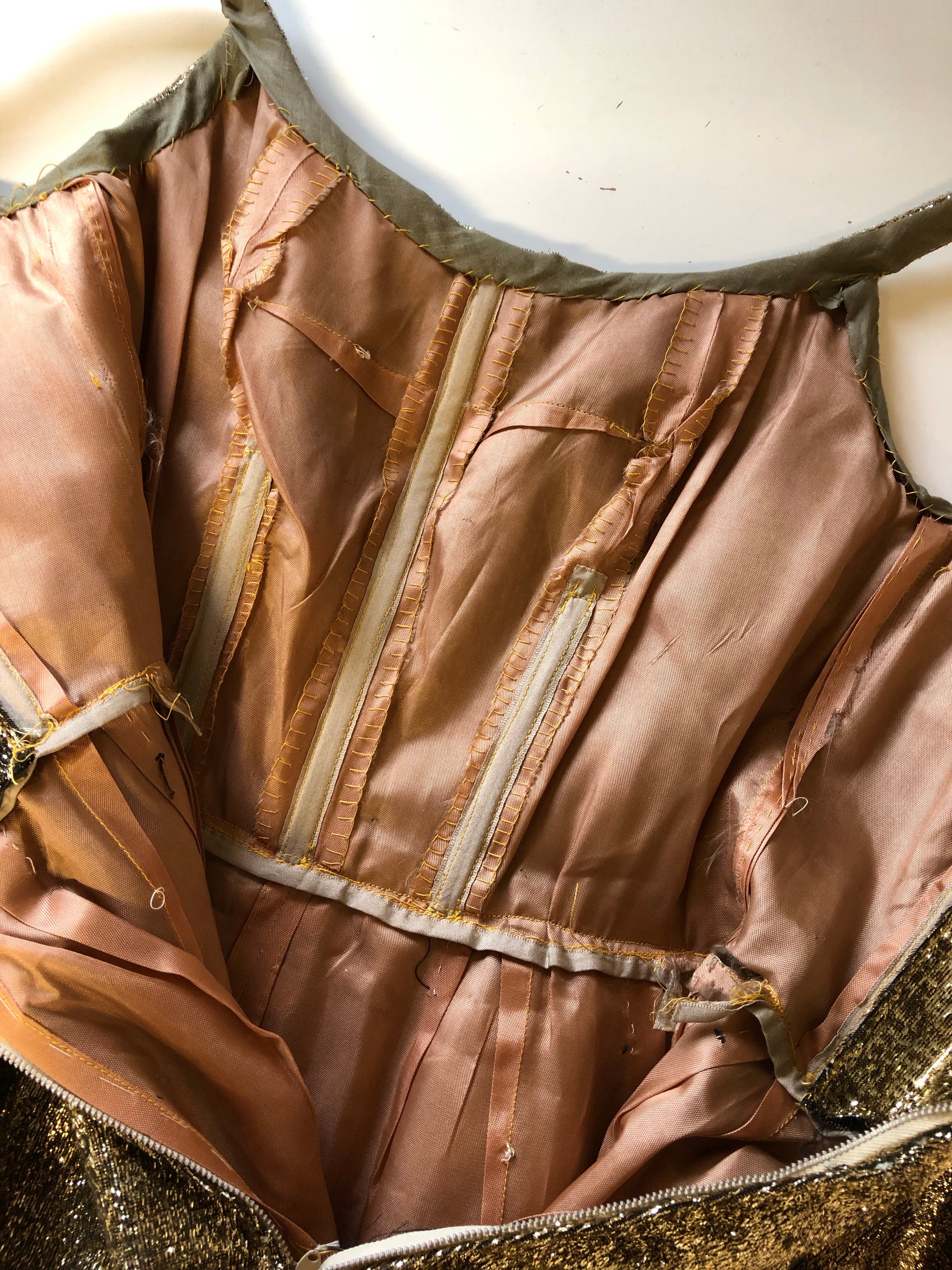 Vintage 1960s Gold Lame Cocktail Dress ALEXANDRA-KING Vintage 1960s Gold Lame Cocktail Dress ALEXANDRA-KING