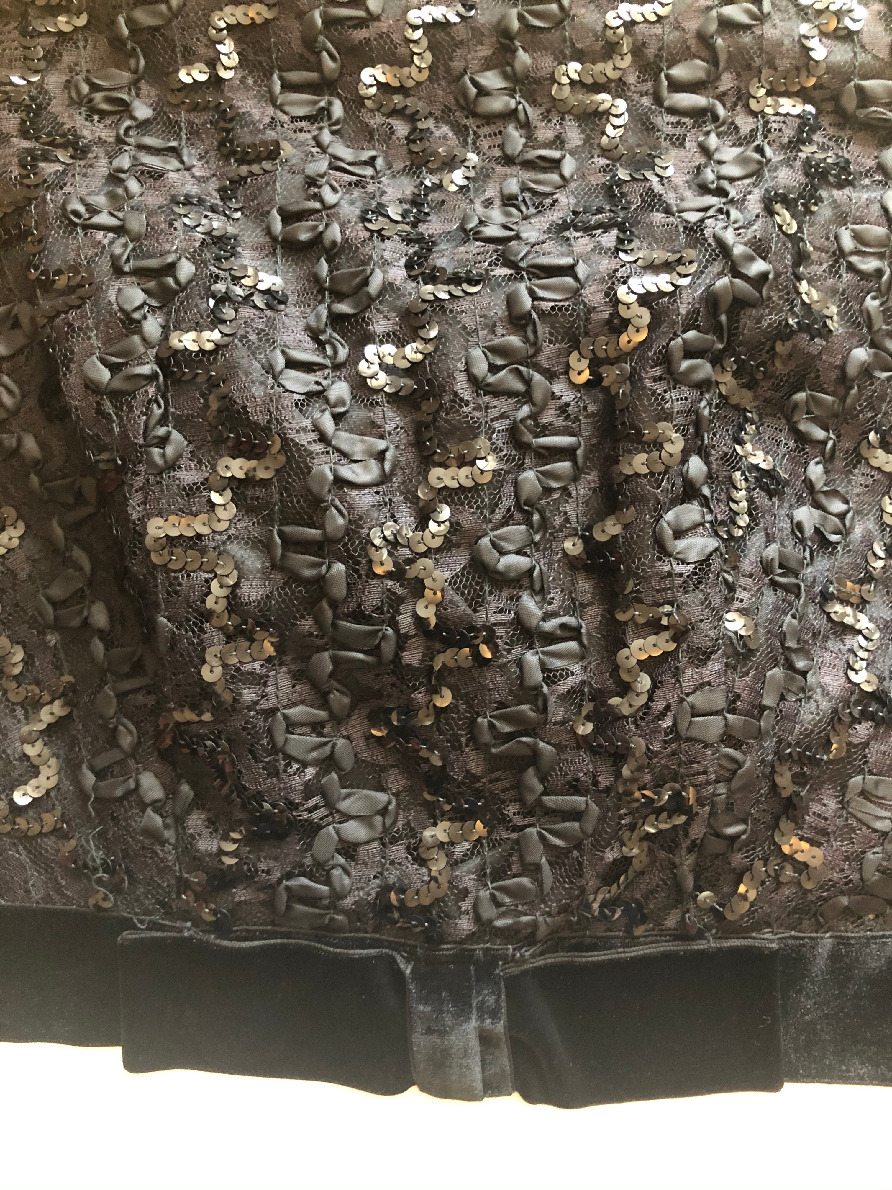 Vintage 1960s Black Cropped Shell Top
