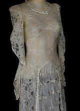 Vintage 1930s Lace Wedding Dress