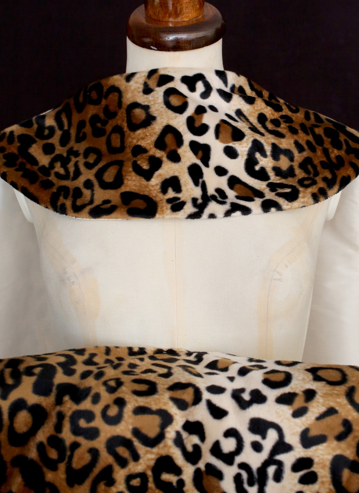 Vintage 1950s Leopard Faux Fur Scarf – ALEXANDRAKING