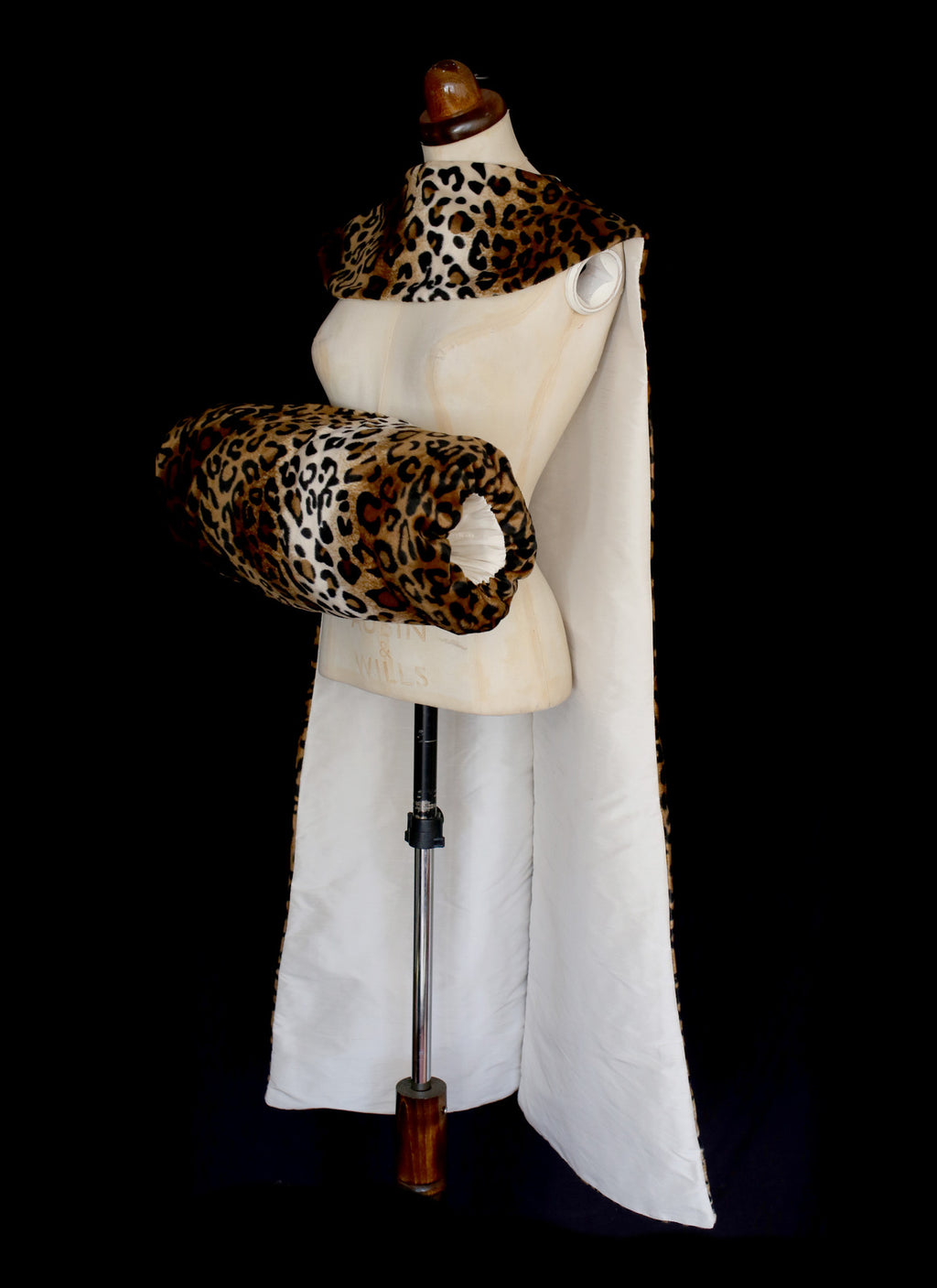 Vintage Reproduction 1950s Leopard Stole and Muff