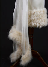 Pandora - Sequin Marabou Crepe Wiggle Dress - S
