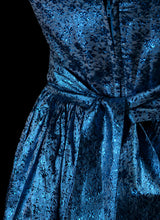 Vintage 1980s Electric Blue Ballgown Dress