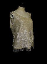 Vintage 1960s Pearl Beaded Bridal Top