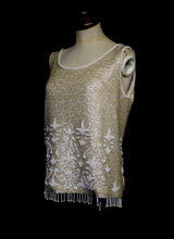 Vintage 1960s Pearl Beaded Bridal Top