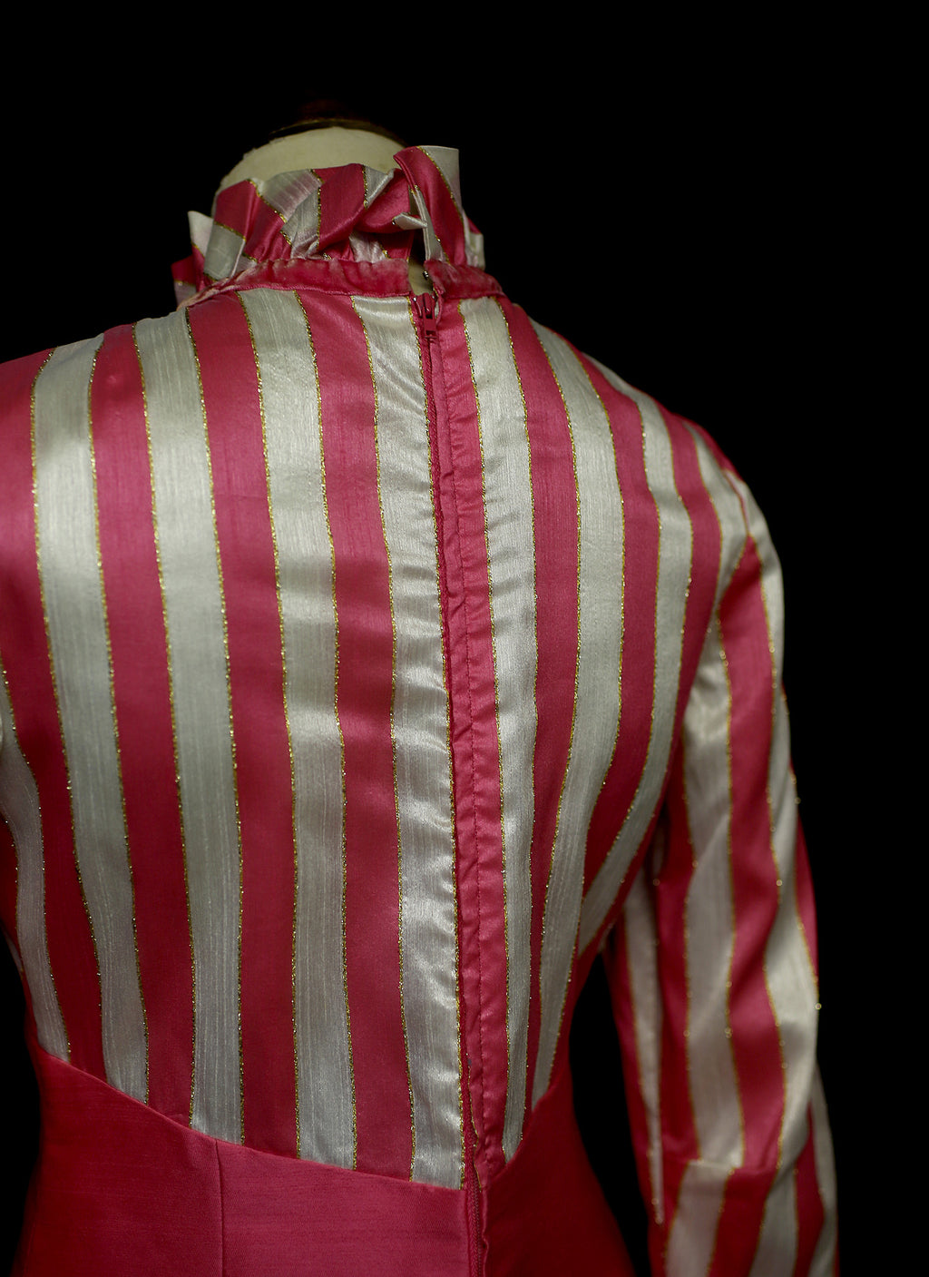 Vintage 1960s Pink Candystripe Mini Dress