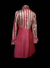 Vintage 1960s Pink Candystripe Mini Dress