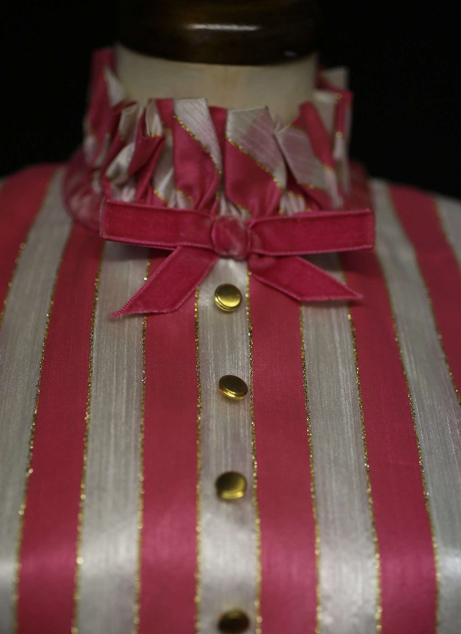 Vintage 1960s Pink Candystripe Mini Dress