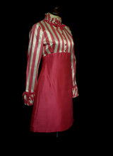 Vintage 1960s Pink Candystripe Mini Dress