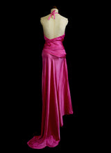 Shocking Pink Bias Cut Dress