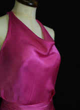 Shocking Pink Bias Cut Dress