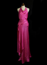 Shocking Pink Bias Cut Dress