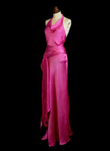 Shocking Pink Bias Cut Dress