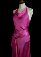 Shocking Pink Bias Cut Dress