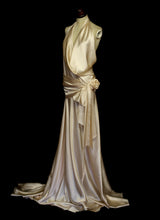Evelyn - Pink Silk Satin Gown