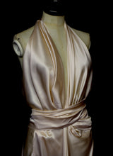 Evelyn - Pink Silk Satin Gown