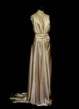 Evelyn - Pink Silk Satin Gown