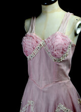 Vintage 1950s Pink Tulle Prom Dress