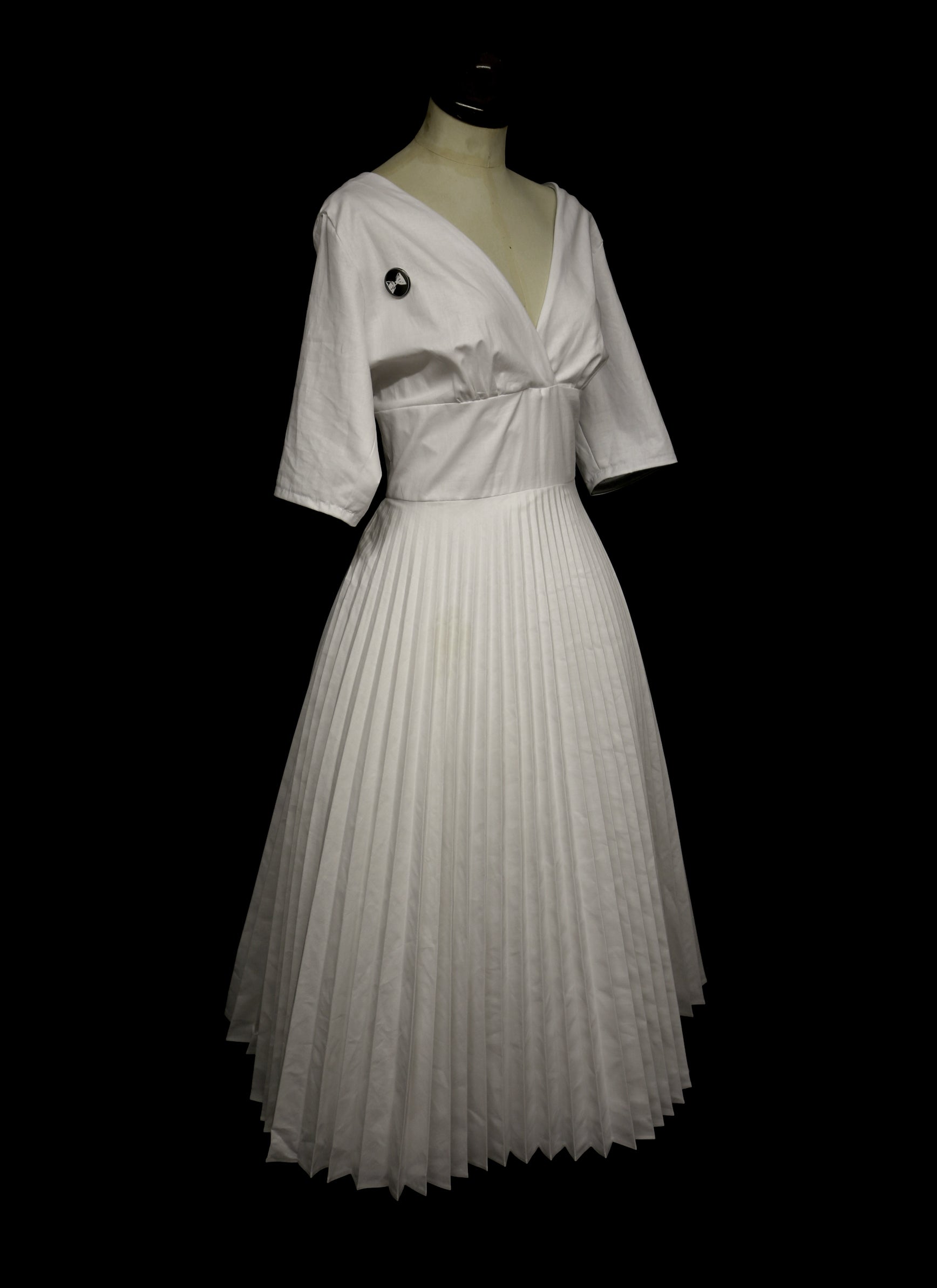 Bespoke Pleated Tea Dress ALEXANDRAKING