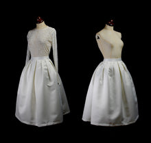 Aurora - Bespoke Silk Satin Pleated Full Skirt