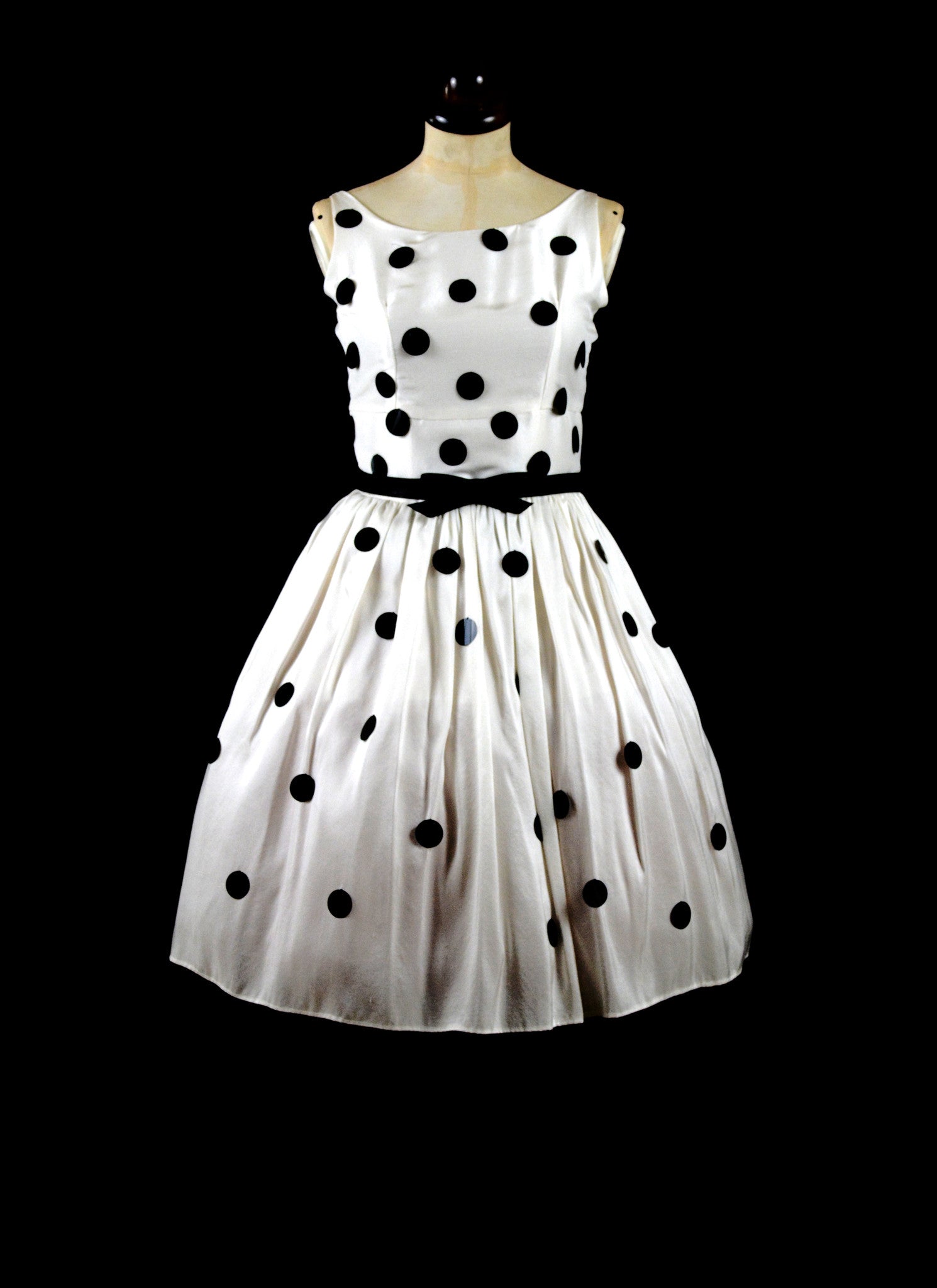 BEAUX Polka dot sequin silk dress