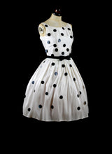 BEAUX Polka dot sequin silk dress