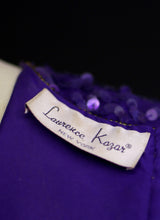 Vintage 1980s Purple Gold Sequin Mini Dress