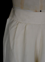 Vintage 1930s Ivory Silk Embroidered Pyjamas