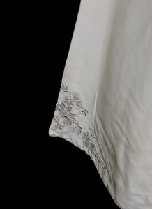 Vintage 1930s Ivory Silk Embroidered Pyjamas
