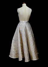 Oyster Quilted Satin Ballgown Skirt