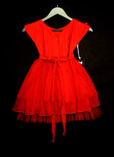 Rosey - Red Chiffon Girls Party Dress