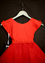 Rosey - Red Chiffon Girls Party Dress