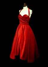 Crimson - Red Velvet Ballgown Dress