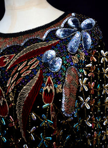 Vintage 1980s Beaded Top
