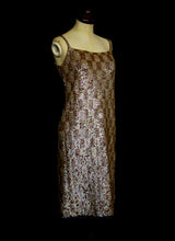Vintage 1960s Bronze Valentina Sequin Dress