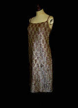 Vintage 1960s Bronze Valentina Sequin Dress