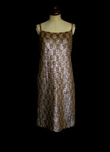 Vintage 1960s Bronze Valentina Sequin Dress