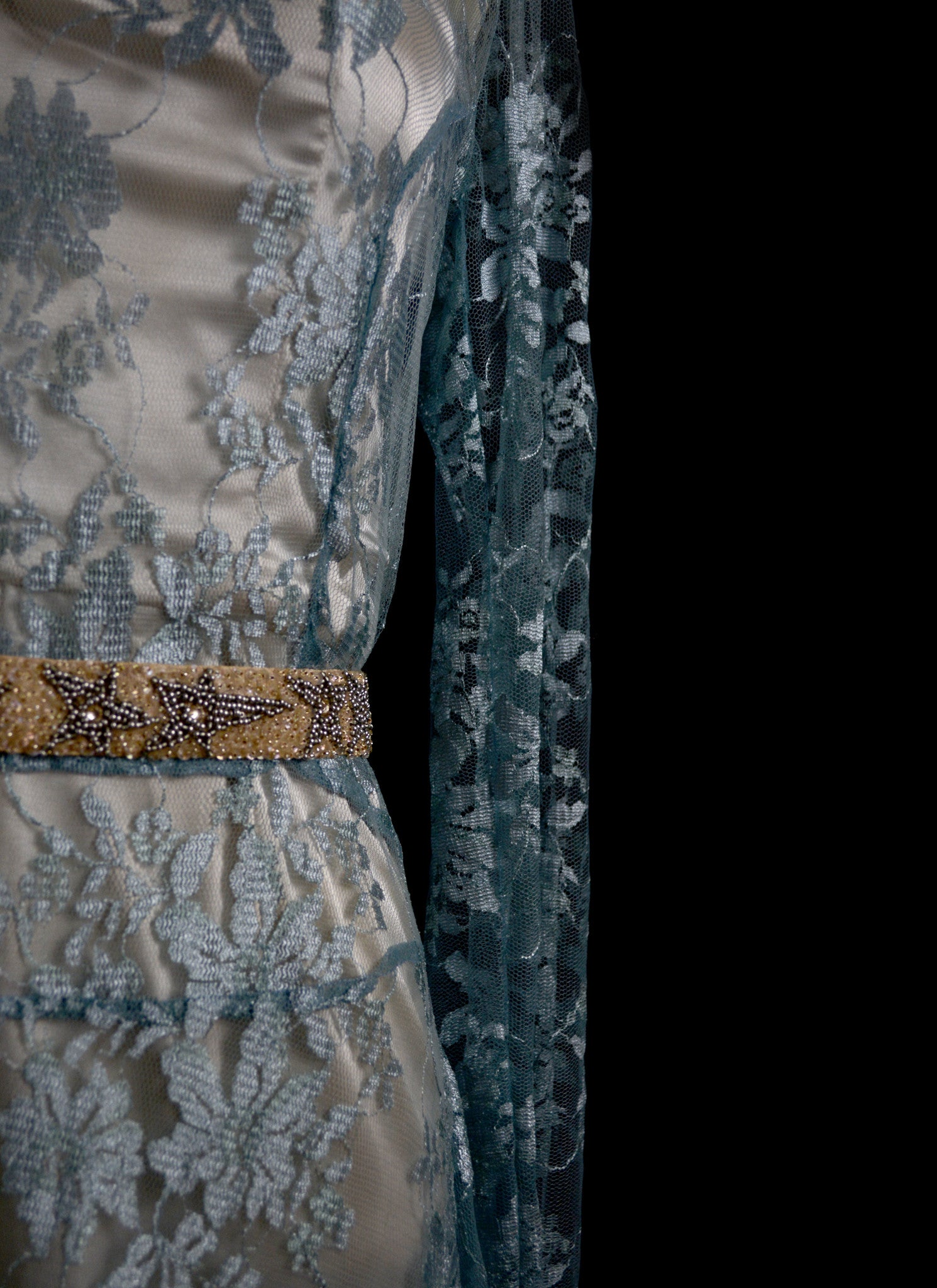 Bohemian Blue - Lace Maxi Dress