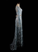 Bohemian Blue - Lace Maxi Dress