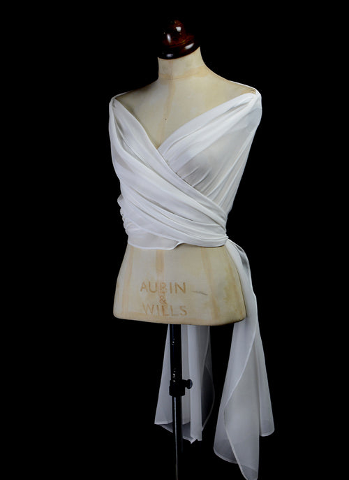 Anwen - Silk Georgette Bridal Wrap
