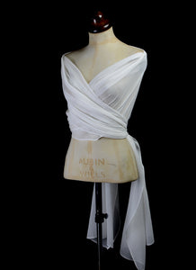 Anwen - Silk Georgette Bridal Wrap