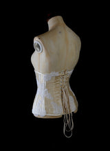 Cream Silk Lace Underbust Bridal Corset