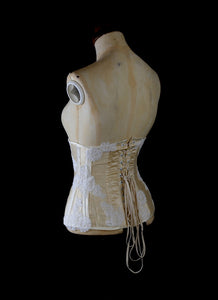 Cream Silk Lace Underbust Bridal Corset