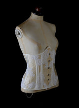 Cream Silk Lace Underbust Bridal Corset