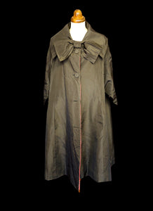 Vintage 1950s Susan Small Black Coat